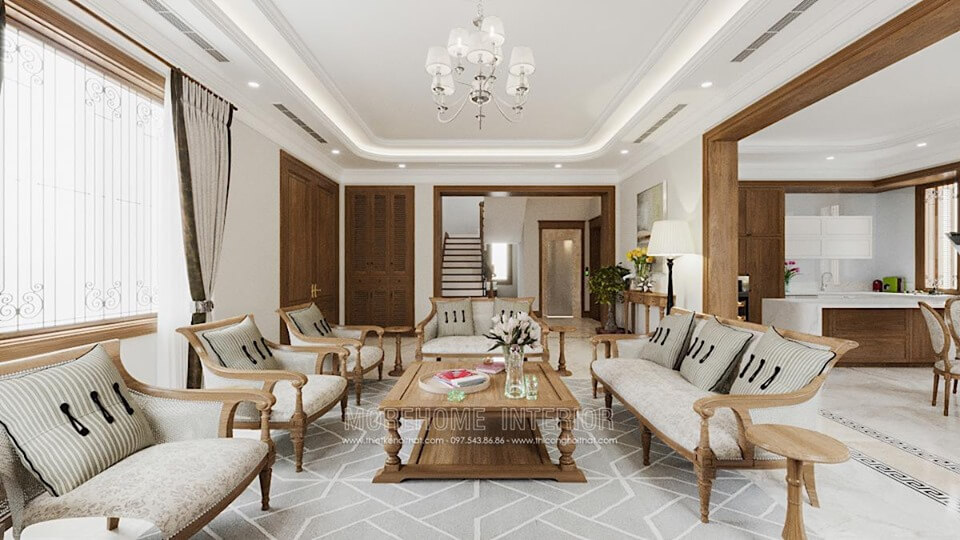 Thiết kế nội thất biệt thự đẹp, sang trọng