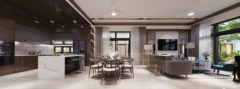 Thiết kế nội thất biệt thự đẹp, sang trọng