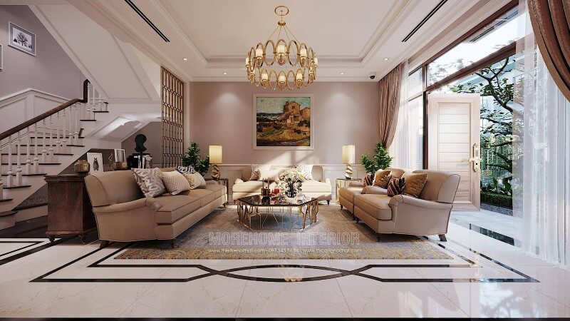 Thiết kế nội thất biệt thự đẹp, sang trọng
